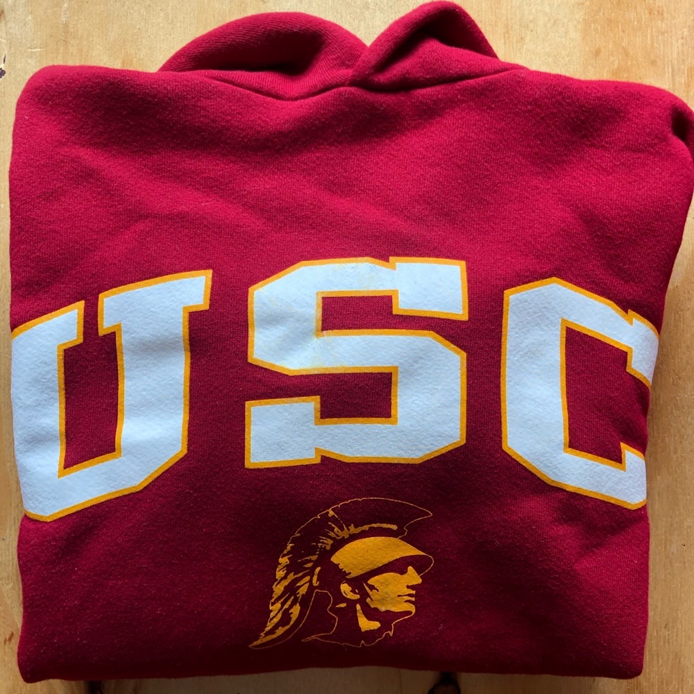 USC Trojans Hoodie Sweatshirt, red, unisex
